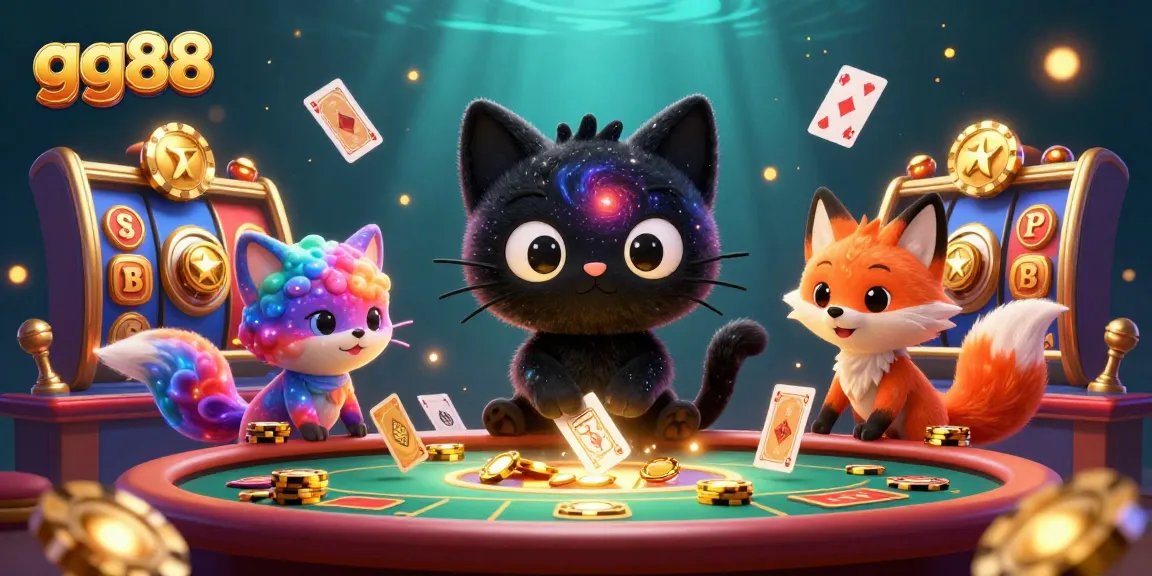 Engage with gg88 in a cosmic casino adventure featuring vibrant characters and thrilling games.