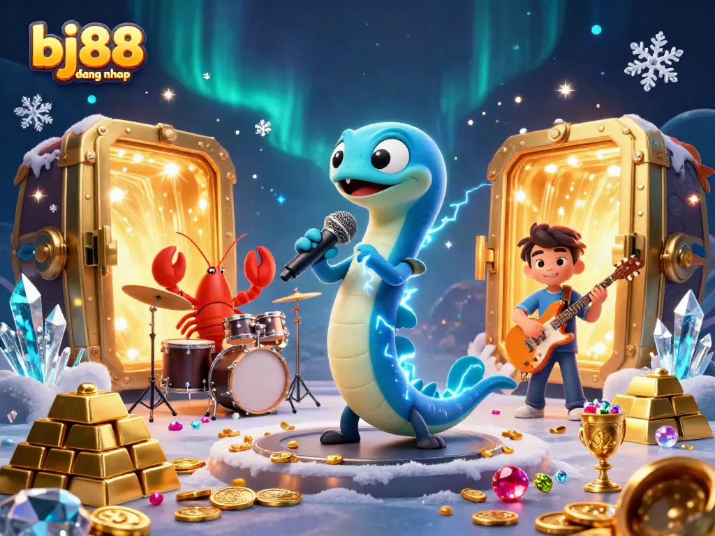 Join the action at bj88 dang nhap for an electrifying casino experience featuring lively characters and vibrant treasures.
