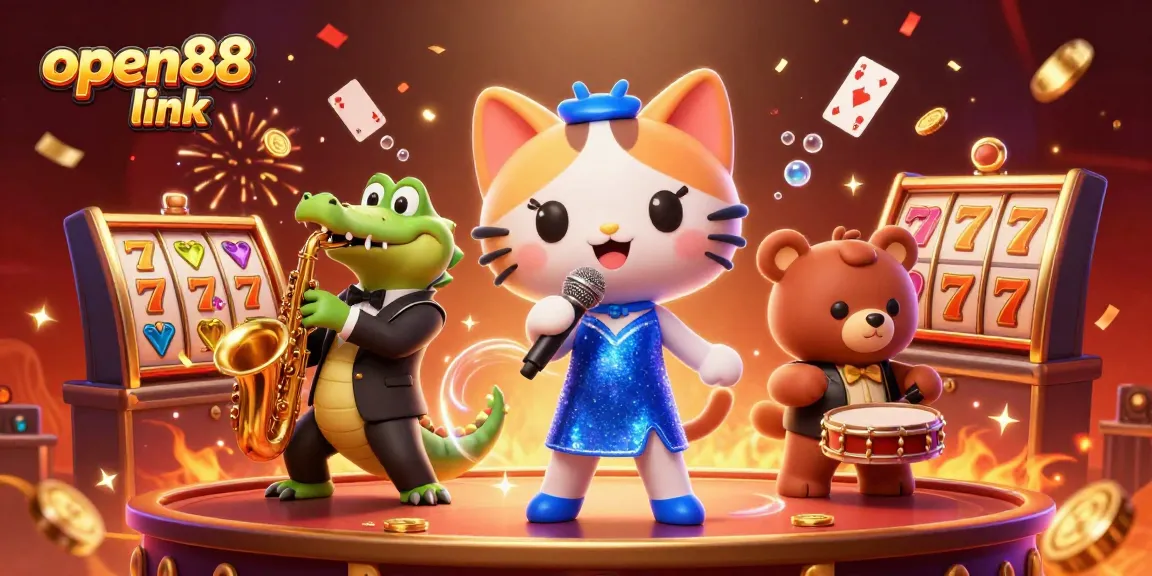 Spin the reels in excitement with the open88 link as vibrant characters celebrate your wins!