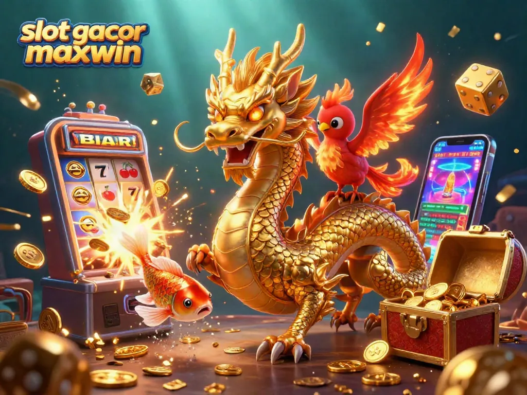 Experience the thrill of slot gacor maxwin with vibrant colors and dynamic casino elements.