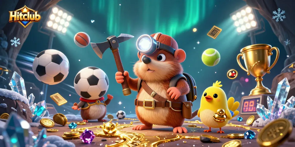 Hitclub engages players with thrilling sports betting action amidst shimmering treasures and dynamic gameplay.